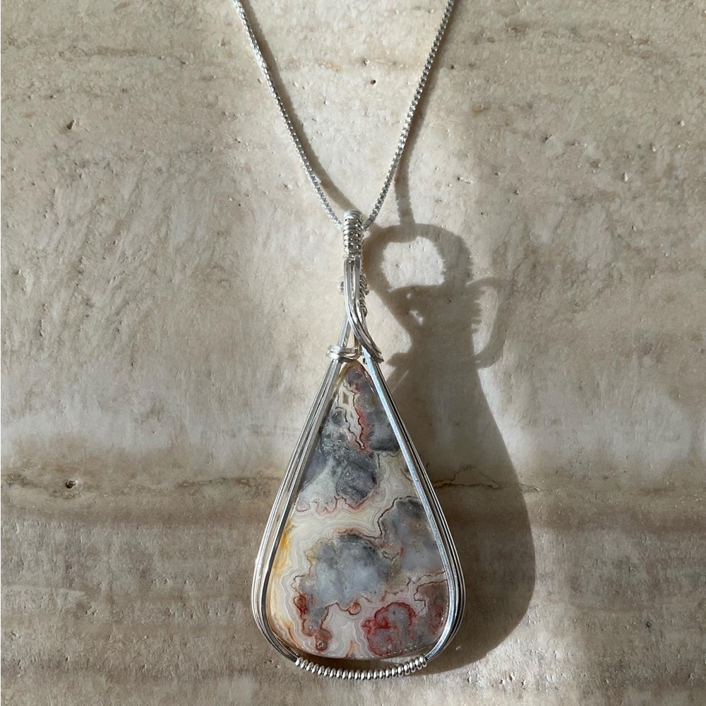 Sterling silver Crazy lace agate - Picture 5 of 7